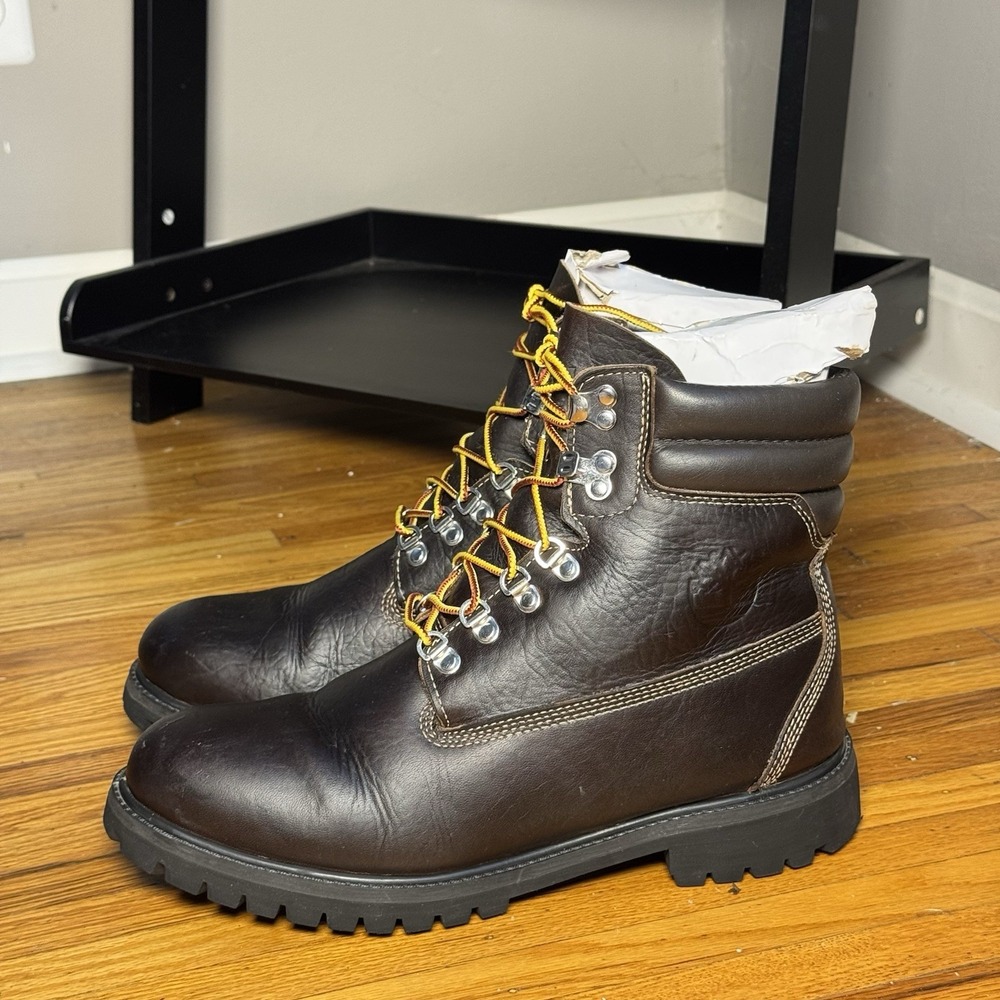 Timberland 640 Below Hazel Brown A1UKI A2940 Leather Boots Men's Size 11